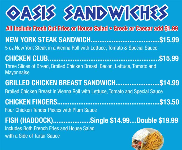 Oasis Sandwiches